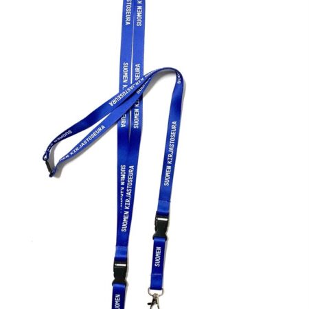 Kirjastoseuran avainnauha sininen